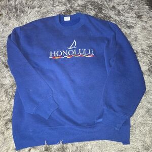 Vintage 90s Crazy Dhirts Honolulu Hawaii Sweatshirt M/L